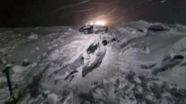 Avalanșă în munții Făgăraș. Cabana Capra, distrusă de zăpadă