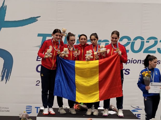 Echipa feminină de sabie a României a cucerit medaliile de aur la Campionatele Europene de scrimă