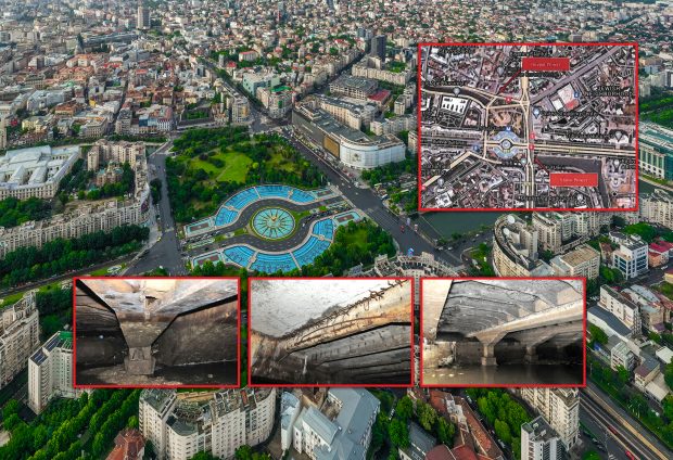 INTERVIU. Piața Unirii riscă să se prăbușească. Specialiștii propun demolarea completă a postamentului și refacerea lui de la zero. „De ani de zile nu s-a făcut nimic acolo”