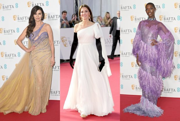 Apariții spectaculoase pe covorul roșu la premiile BAFTA 2023. Ce ținute au purtat actrițele