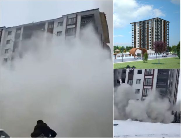 Turcia: cum s-a năruit în 5 secunde un bloc de lux inaugurat în 2022, prezentat drept „rezistent la cutremur”. Un apartament costa 140.000 de euro