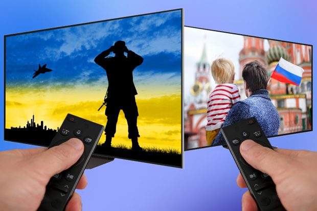 Realitatea paralelă. Ce află de la posturile TV locale ucrainenii și rușii din două regiuni vecine