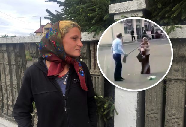 Femeia bătută cu coada de la mop de un șofer de microbuz, în timp ce își ținea bebelușul în brațe, condamnată definitiv pentru că a tulburat liniștea publică