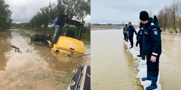 Risc de viituri pe râuri din 7 judeţe, în următoarele 24 de ore. A fost prelungit codul portocaliu