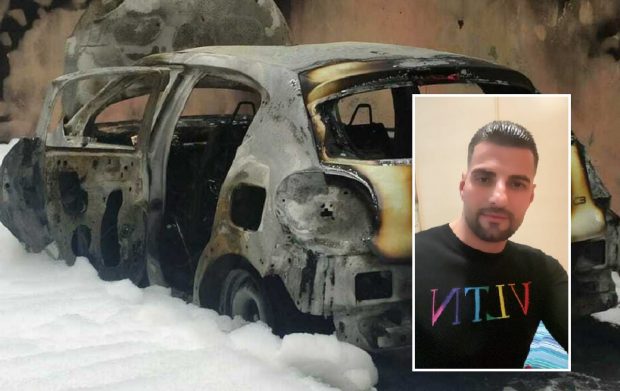 Un fost polițist român e căutat în Italia, unde a dat foc mașinii fostei iubite, româncă și ea: „Alege cum vrei să mori!”