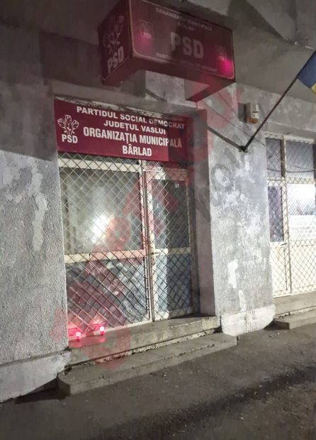 Trezorierul PSD Bârlad, fost cadru militar, găsit spânzurat în sediul partidului
