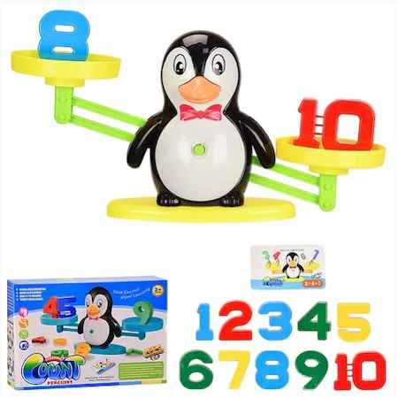 Cele mai bune jocuri pentru copii - Jucărie pinguin tip balanţă