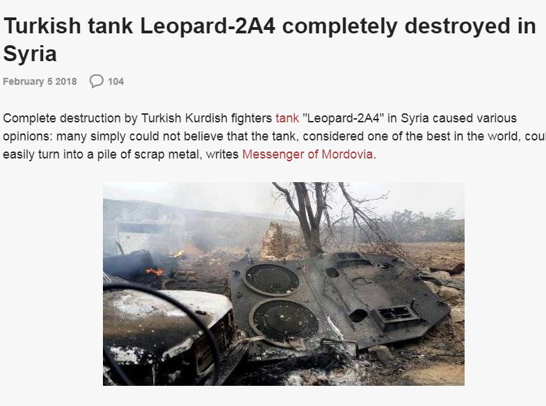 Mercenarii Wagner s-au lăudat deja cu distrugerea unui Leopard 2 în Ucraina, folosind imagini vechi, cu un tanc eliminat în luptele din Siria