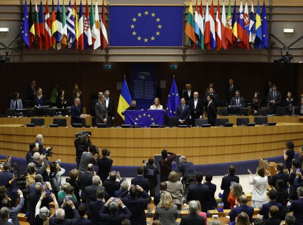 Declarație comună a liderilor UE în ajunul unui an de război: „Ne vom asigura că Ucraina triumfă”