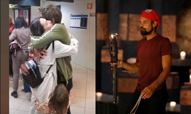 Imagine Stire DOC s-a întors în România după eliminarea de la Survivor 2023. Cine l-a așteptat la aeroport și ce reacție a avut soția când l-a văzut | 2review.ro