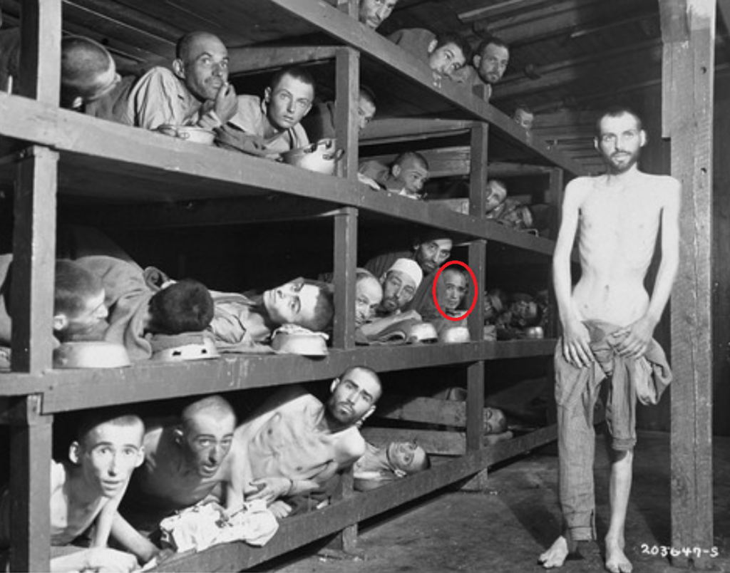 Cine a fost Elie Wiesel - Imagine cu Elie Wiesel în lagărul de la Buchenwald.