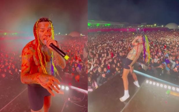 6ix9ine, în lenjerie intimă pe scena festivalului din Costinești. Rapperul american s-a distrat cu mai multe românce înainte de show