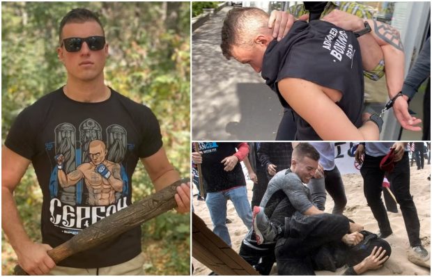 Un violent membru marcant al unui grup de supremaţie albă e americanul prins la București, în urmă cu șase zile