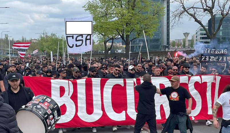 Suporterii s-au luat la bătaie înainte de derby-ul din Liga a II-a CSA Steaua - Dinamo. 900 de jandarmi, mobilizați | VIDEO