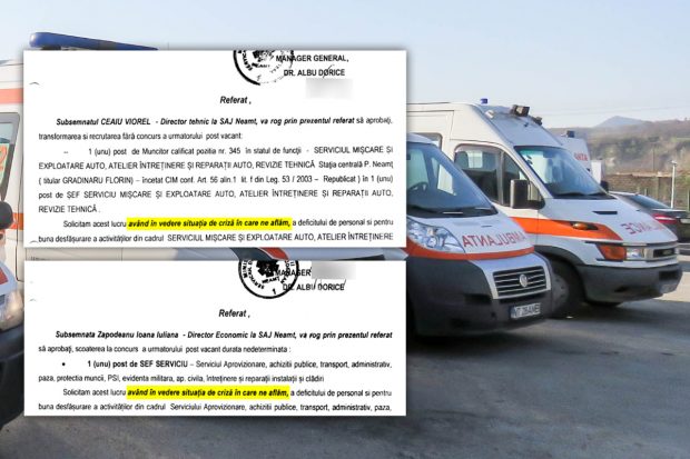 DOCUMENTE. Cum și-au inventat și rezervat posturi fixe de șef doi directori interimari dintr-o instituție de stat: „Având în vedere situaţia de criză în care ne aflăm”