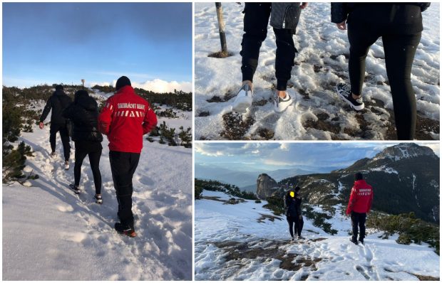 „În colanți și cu glezna goală”, doi tineri au sunat la Salvamont de lângă Vârful Toaca, din Masivul Ceahlău: „Uzi, înghețați, ținându-se în brațe”