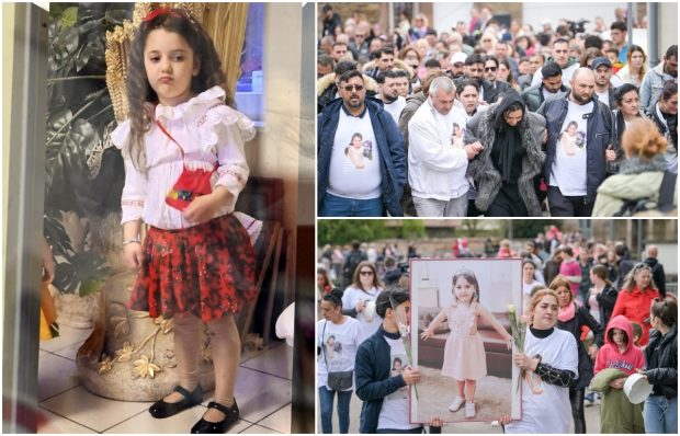 Marș cu 500 de oameni petru Rose, fetița româncă de 5 ani ucisă și băgată dezbrăcată într-un sac de gunoi, într-un oraș din Franța