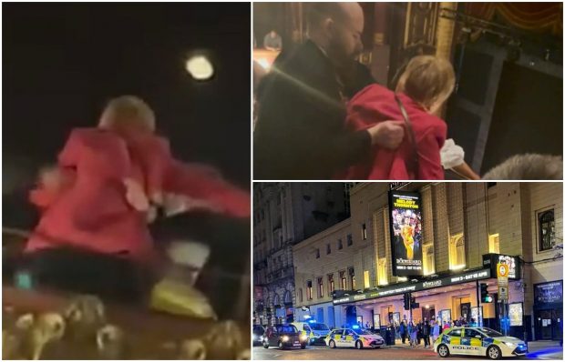 Două spectatoare au fost scoase cu forța din sală, cântau mai tare ca interpreții din muzicalul The Bodyguard. Actorii au oprit piesa, a venit poliția