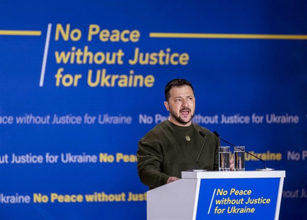 Volodimir Zelenski, la Haga: Pe Putin vrem să-l vedem cu adevărat aici