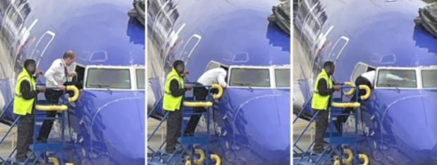 Un pilot a intrat în cabină pe geam, după ce un pasager a blocat din greșeală ușa de acces în avion, în SUA