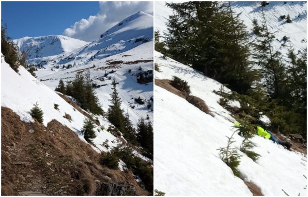 Doi turişti polonezi, surprinşi de o avalanşă în munţii Rodnei. Unul dintre ei a fost dus la spital