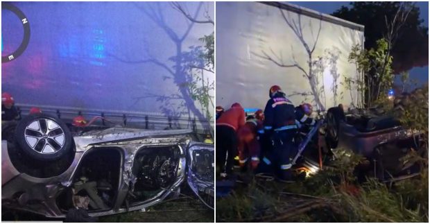 Accident grav în Mehedinţi. Trei tineri au murit după ce mașina în care se aflau s-a izbit de un TIR