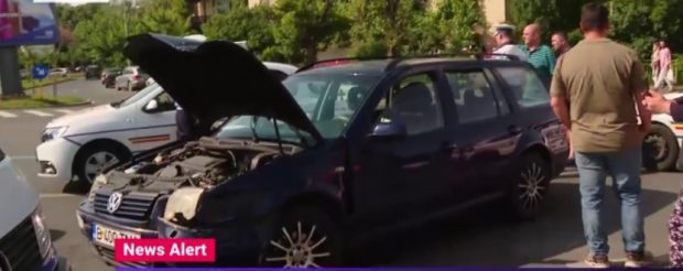 Un bărbat din Bucureşti s-a speriat şi a intrat în stop cardio-respirator, după ce două maşini s-au tamponat lângă el