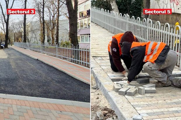 Amendă pentru „paveliada” din Sectorul 5, copie la indigo a lucrărilor de reducere a spațiului verde din Sectorul 3. Ce au în comun cele două primării