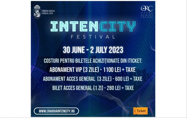 Festivalul IntenCity, costuri și informații utile