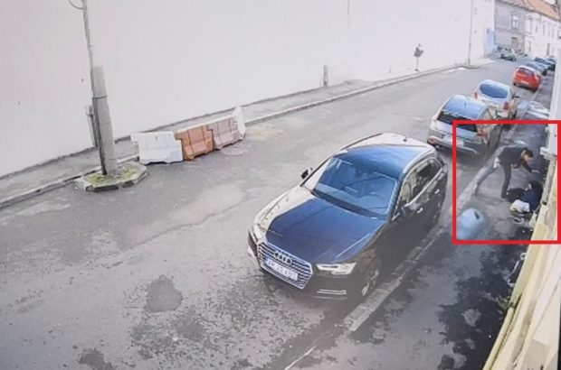 Un poliţist criminalist din Arad, surprins într-o filmare în timp ce lovește o femeie de 73 de ani pe stradă. Reacția autorităților