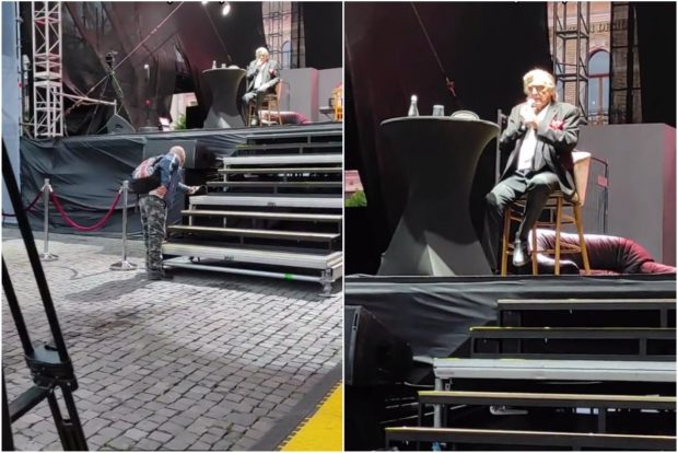 Florin Piersic, către o persoană care i-a întrerupt spectacolul: „Mută ursul, nu auzi că am program artistic?”