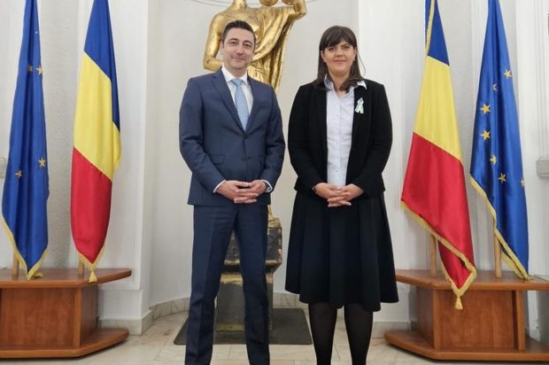 Laura Kovesi, întâlnire la Bucureşti cu noul șef al Parchetului General. Ce au discutat