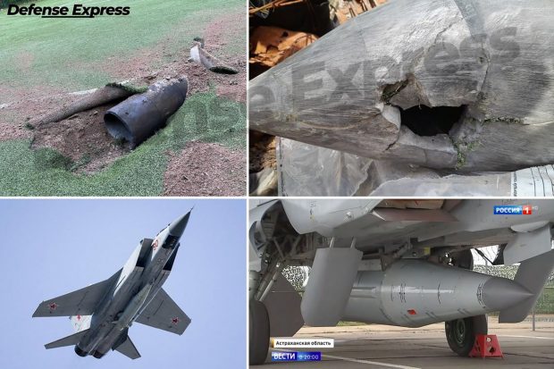 Ce a mai rămas din „invincibila” rachetă rusească Kinjal doborâtă de sistemul Patriot deasupra Kievului. VIDEO