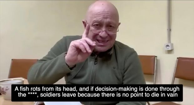 Evgheni Prigojin își reia atacurile acide la adresa conducerii militare a Rusiei, invocând „un bunic fericit” care s-ar putea dovedi „complet aiurit”