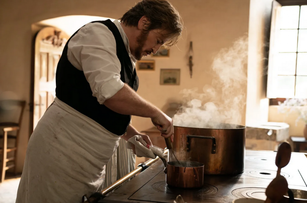 EXCLUSIV Juliette Binoche, interviu pentru publicul românesc despre noul film al său, o poveste despre „senzualitate culinară”. De ce doi chefi celebri au stat lângă ea pe platou
