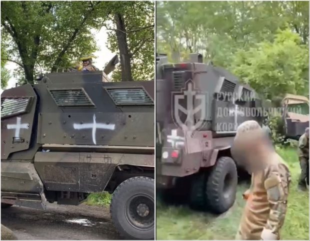 Milițiile care au atacat Belgorodul rusesc au folosit vehicule de luptă americane, arată imaginile de la fața locului