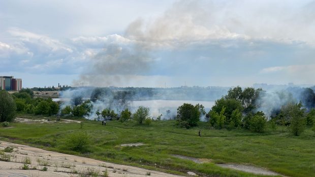 Incendiu în Delta Văcărești din București. Focul se manifestă pe zeci de mii de metri pătraţi