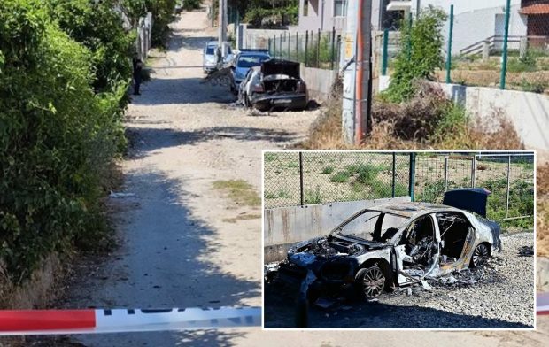 Mașină înatriculată în România arsă complet, după ce din ea s-a tras și a fost ucis un afacerist străin, la Varna, în Bulgaria