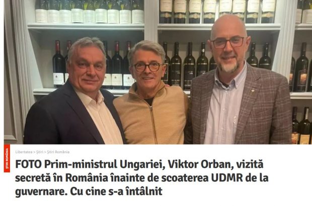 RECTIFICARE Libertatea a greșit datarea unei imagini: Viktor Orban nu a fost în România înainte de scoaterea UDMR de la guvernare