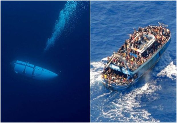 The Guardian: Ce frenezie în căutarea a cinci miliardari din submarinul Titan și ce ridicare de umeri când a fost vorba de salvarea a sute de oameni care s-au scufundat recent, refugiații din Mediterană