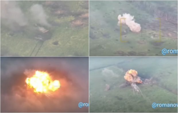 VIDEO | Momentul în care un tanc kamikaze trimis de ruși spre liniile ucrainene explodează. Ce efect a avut neobișnuita tactică