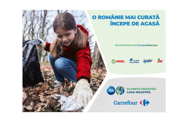 P&G a derulat o nouă ediție a campaniei O Românie Mai Curată Începe de Acasă, în parteneriat cu Carrefour România