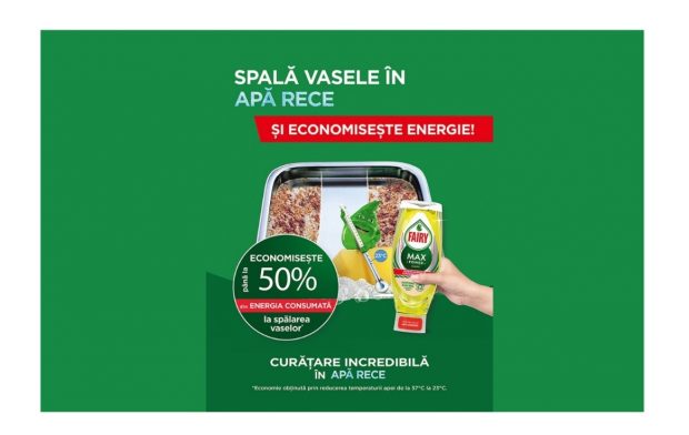Poți să economisești până la 50% din energia consumată atunci când speli vasele în apă rece