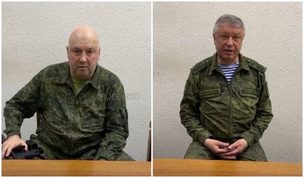 Doi generali ruși, apel către luptătorii Wagner, în două mesaje filmate în același loc. Generalul „Armaghedon”: „Vă cer să vă opriți”