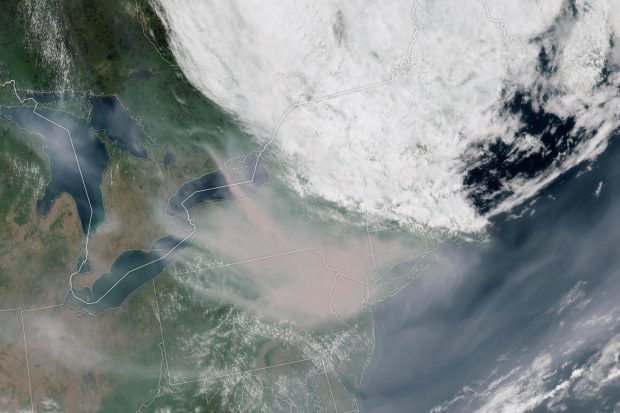 Norul de fum provocat de incendiile de vegetație din Canada a ajuns până în Norvegia