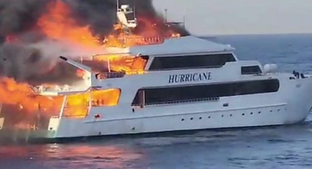 Trei britanici sunt dați dispăruți, după ce un iaht a luat foc în Marea Roșie, în largul coastelor Egiptului