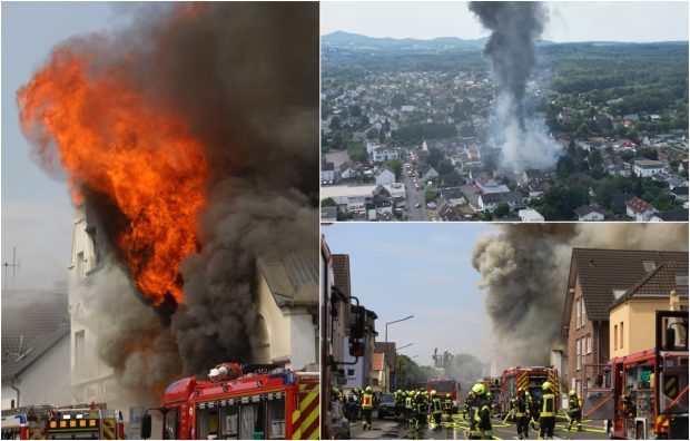 Doi pompieri voluntari, o femeie și un bărbat, uciși de o explozie în timp ce încercau să stingă un incendiu uriaș la un magazin de motociclete, în Germania