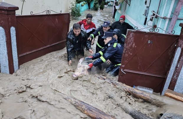 VIDEOREPORTAJ. Cum arată satul cuprins de ape în jumătate de oră duminică seara. „În 70 de ani nu am văzut așa ceva”, spun oamenii din Alba