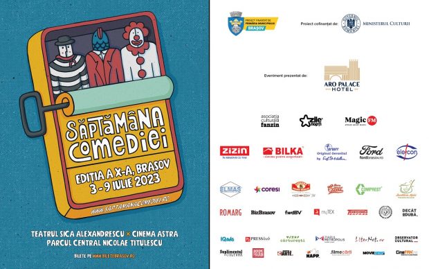 Spectacole în aer liber și filme la “Săptămâna Comediei” Brașov, ediția a X-a