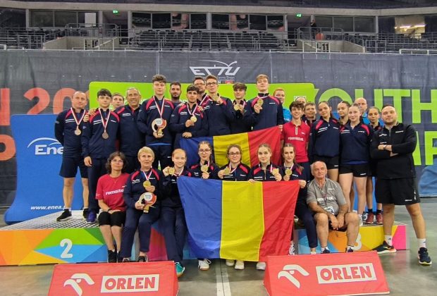 Aur pentru România. Echipele U19 de tenis de masă, campioane europene